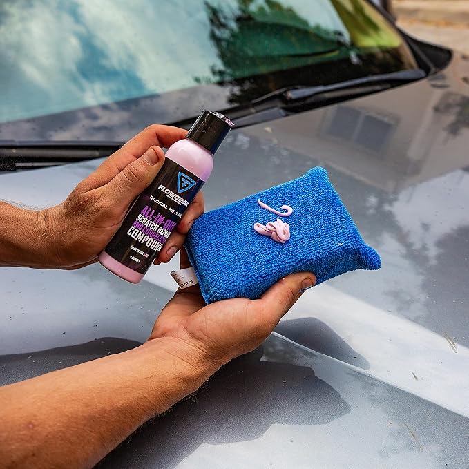 Instant Car Scratch Remover for Vehicles, All-in-One Car Paint Scratch Repair and Polishing Compound (4 oz) - Incl. Microfiber Applicator and Microfiber Towel