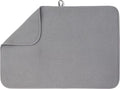 Bellemain XXL Dish Mat 24" x 17" ( LARGEST MAT ) Microfiber Dish Drying Mat , Super absorbent ( Gray )
