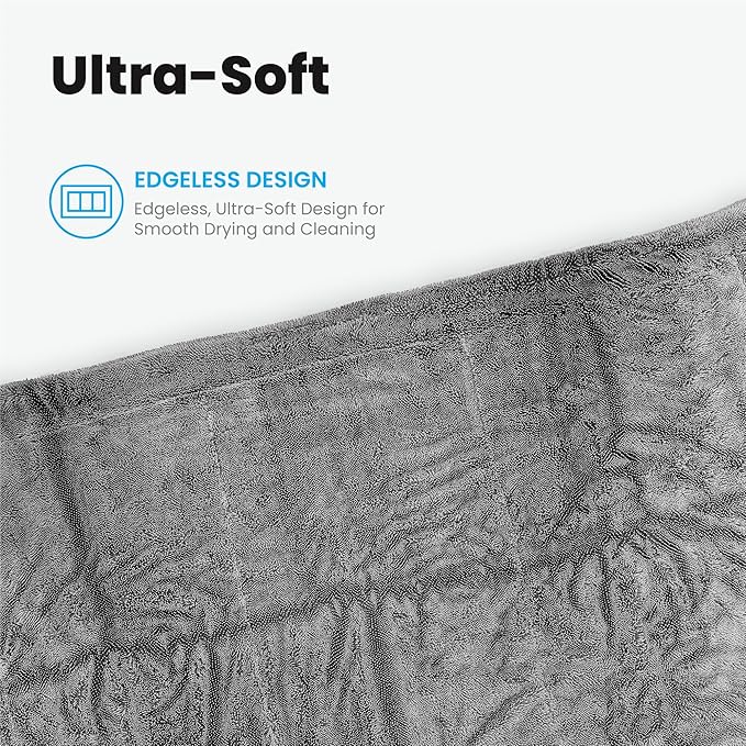 SKIPS Massive Microfiber Towel: Premium, Lint-Free Microfiber Cleaning Towel for Cars, Boats, and Large Surfaces - Absorbs 1 Gallon of Water, Ultra-Soft, Streak-Free, Safe for Paint